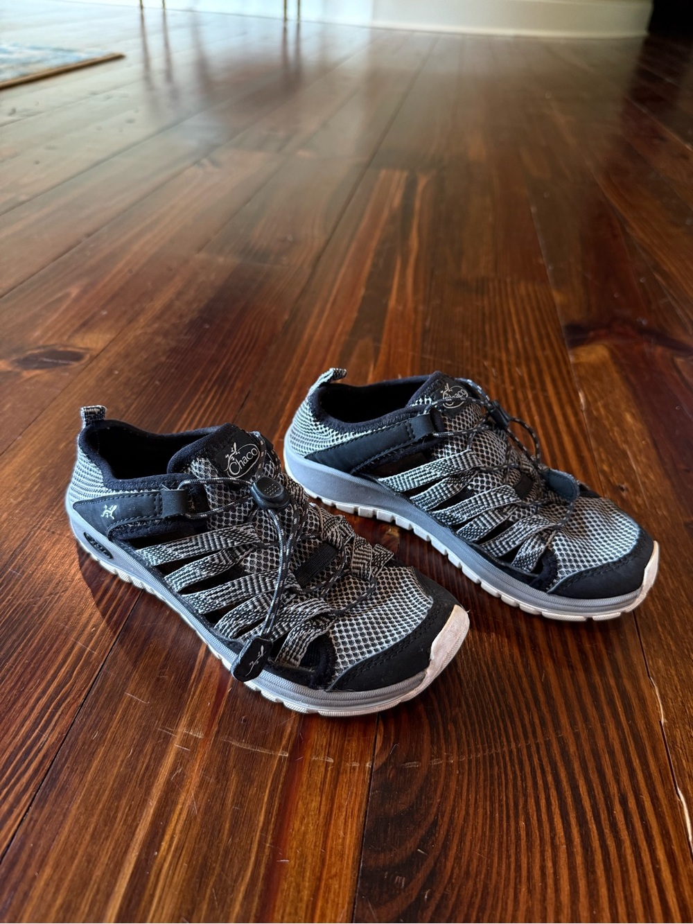 Boys Black & Gray Chaco sandals